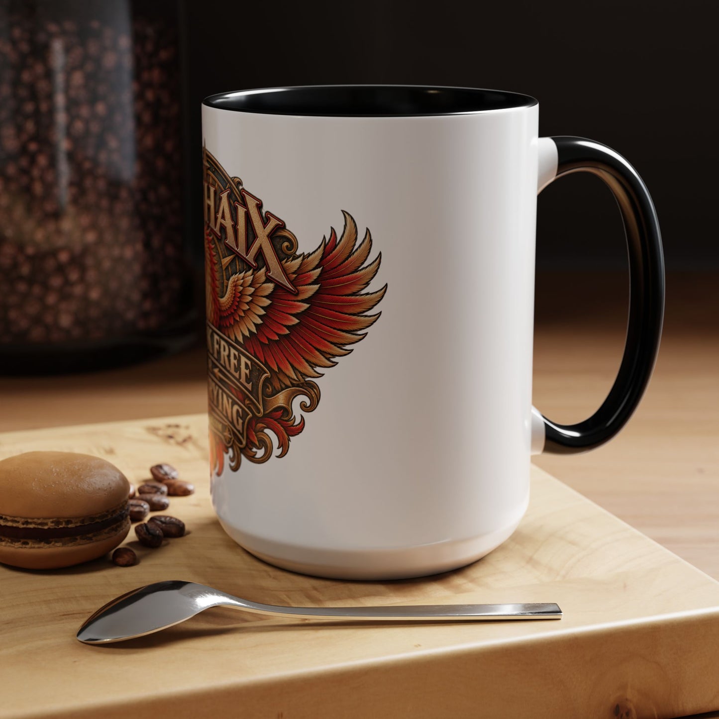 ARCHAIX Break Free black-accent coffee mug — additional product view