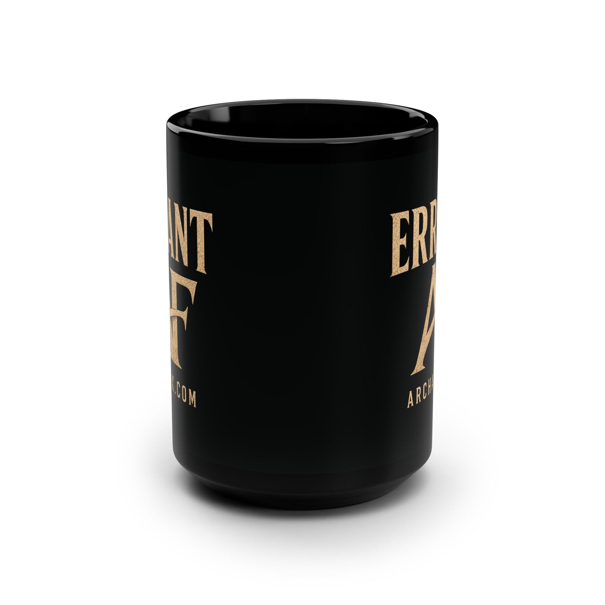 ERRANT AF 15 oz black ceramic coffee mug