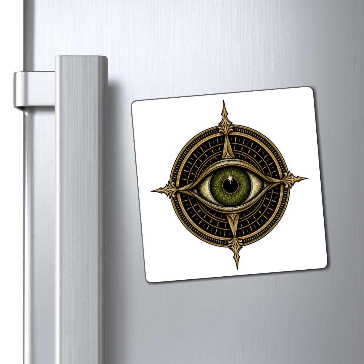 White background PSYFR Seeing Eye Cipher magnet