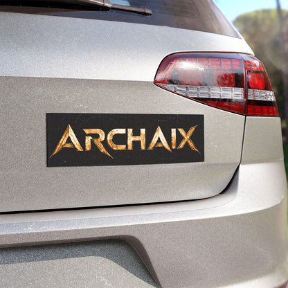 ARCHAIX gold logo 10 × 3 car magnet