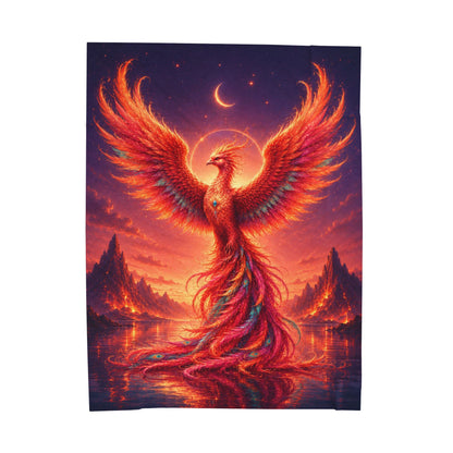 ARCHAIX Phoenix Rising velveteen plush blanket product image