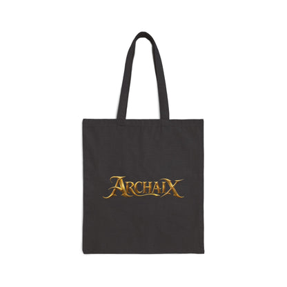 ARCHAIX antique gold wordmark cotton canvas tote product image