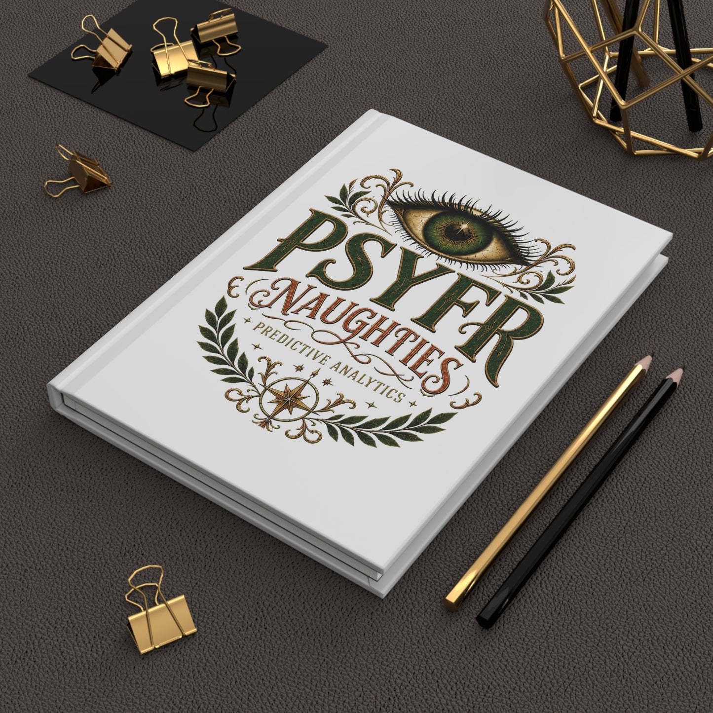 PSYFRnaughties Predictive Analytics Eye hardcover journal product image