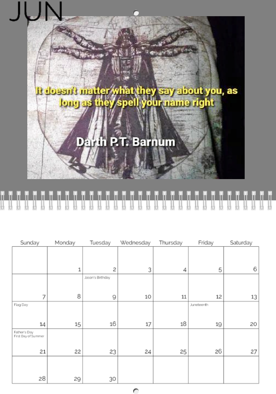 2026 Jason's Quotes Calendar
