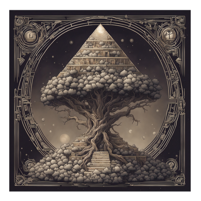 Pyramid World Tree Vintage T-Shirt