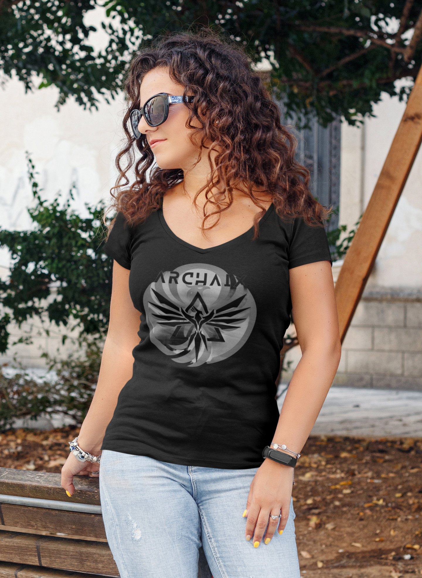 Archaix Logo V-Neck Shirt