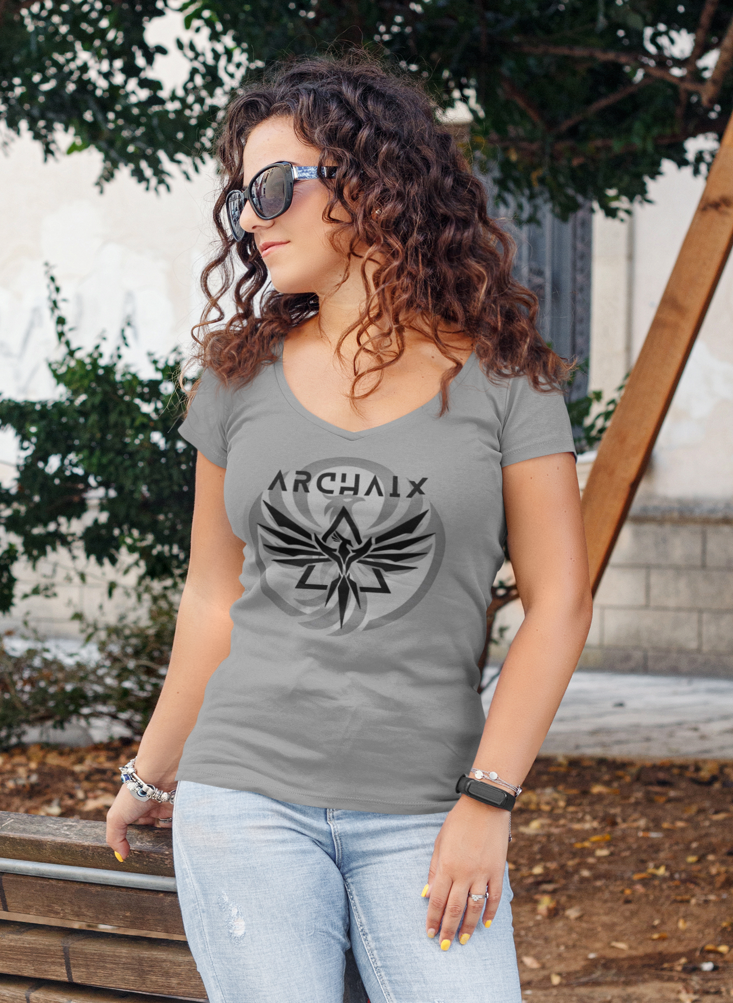 Archaix Logo V-Neck Shirt