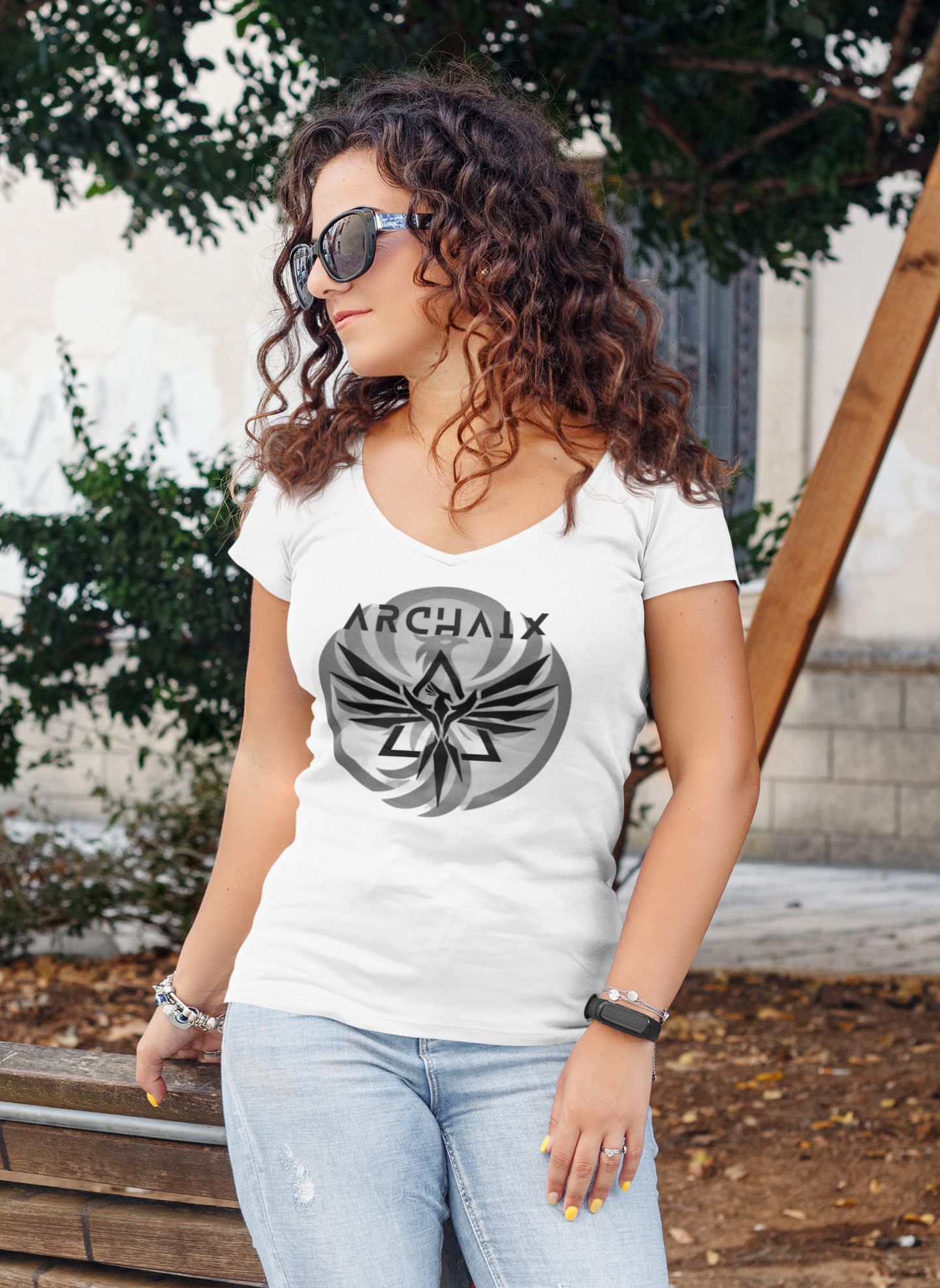 Archaix Logo V-Neck Shirt