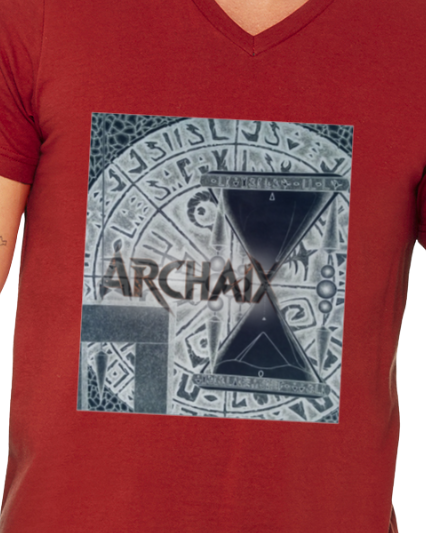 ARCHAIX Men's V-Neck T-Shirt