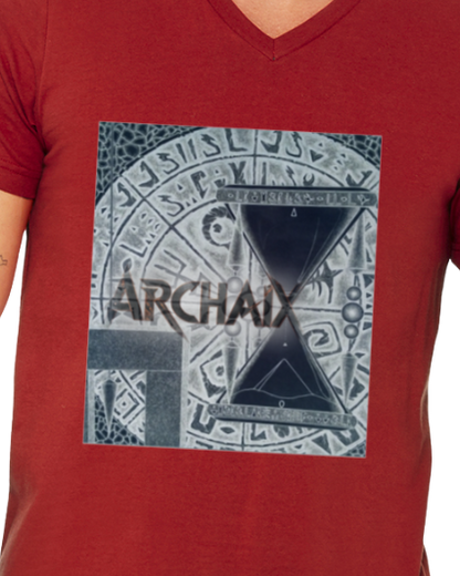 ARCHAIX Men's V-Neck T-Shirt