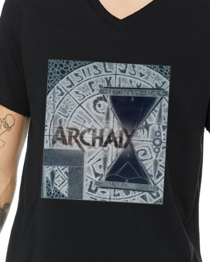 ARCHAIX Men's V-Neck T-Shirt