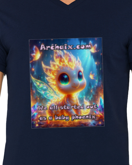 Baby Phoenix Men's V-Neck T-Shirt