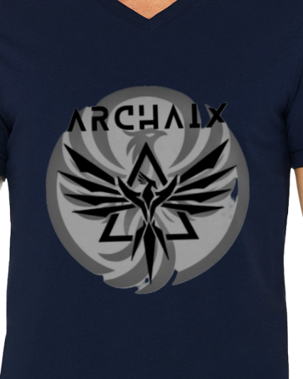 Archaix Logo Men's V-neck T-Shirt