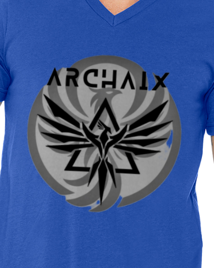 Archaix Logo Men's V-neck T-Shirt