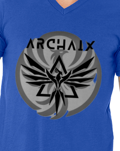 Archaix Logo Men's V-neck T-Shirt