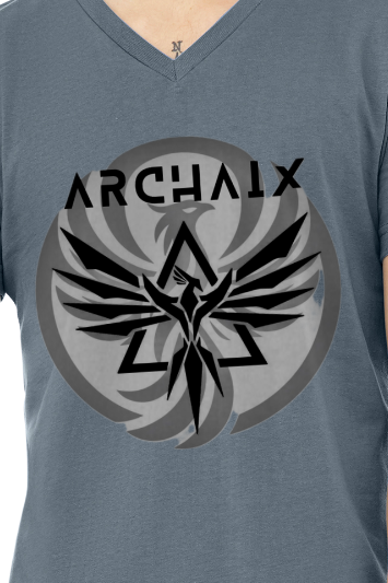 Archaix Logo Men's V-neck T-Shirt