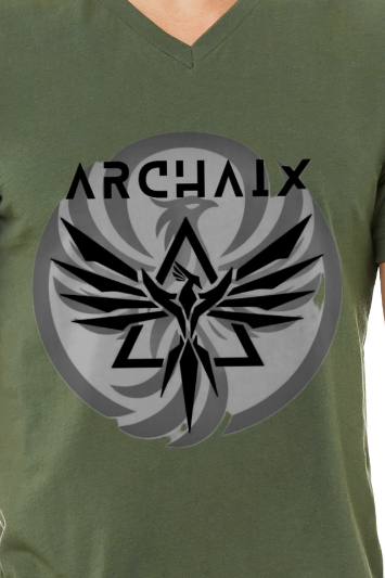Archaix Logo Men's V-neck T-Shirt