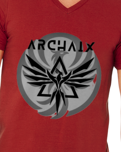 Archaix Logo Men's V-neck T-Shirt
