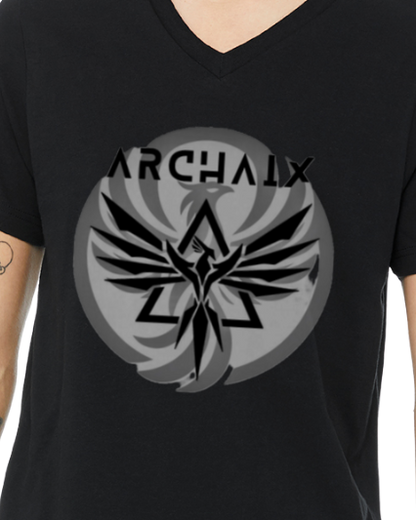 Archaix Logo Men's V-neck T-Shirt