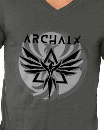 Archaix Logo Men's V-neck T-Shirt