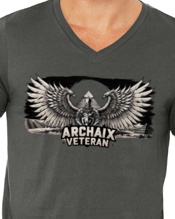 Archaix Veteran Men's V-neck T-Shirt