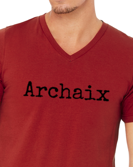 Archaix Typed Men's V-Neck T-Shirt