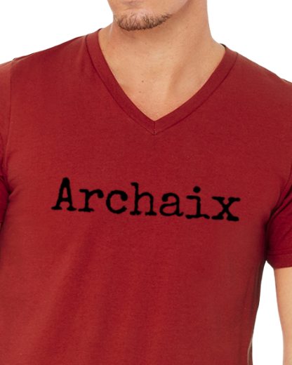 Archaix Typed Men's V-Neck T-Shirt