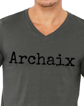 Archaix Typed Men's V-Neck T-Shirt