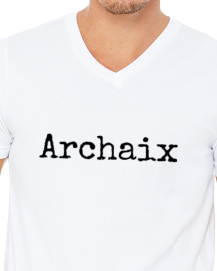 Archaix Typed Men's V-Neck T-Shirt