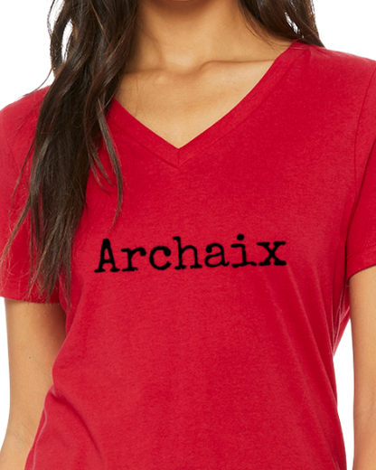 Archaix Typed V-Neck T-Shirt