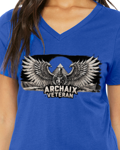Archaix Veteran Women's V-Neck T-Shirt