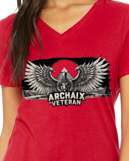 Archaix Veteran Women's V-Neck T-Shirt