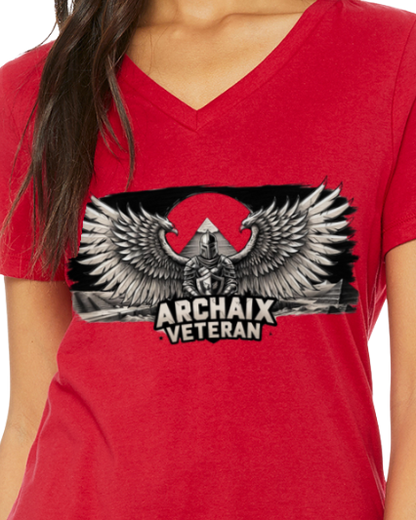 Archaix Veteran Women's V-Neck T-Shirt