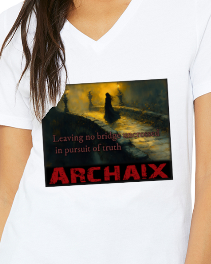 Leaving No Bridge Women's V-Neck T-Shirt