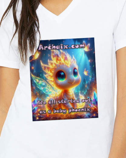 Baby Phoenix Women's V-Neck T-Shirt