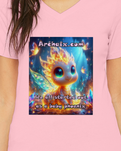 Baby Phoenix Women's V-Neck T-Shirt
