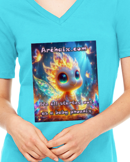 Baby Phoenix Women's V-Neck T-Shirt