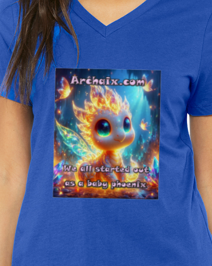 Baby Phoenix Women's V-Neck T-Shirt