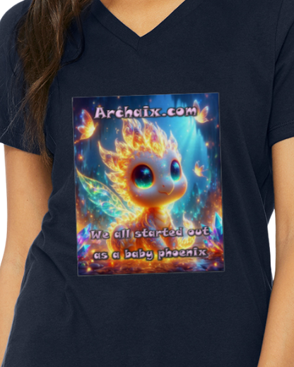 Baby Phoenix Women's V-Neck T-Shirt