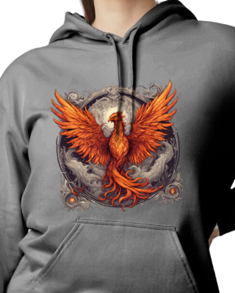 Bordered Phoenix Hoodie