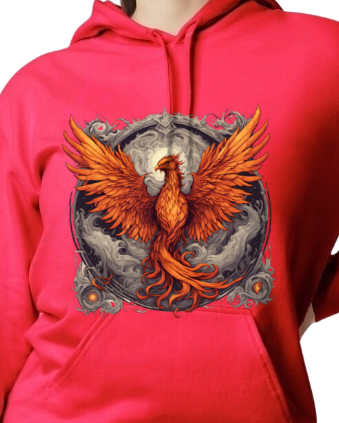 Bordered Phoenix Hoodie