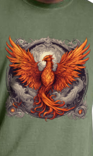 Bordered Phoenix Vintage T-Shirt
