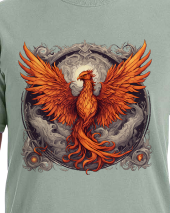 Bordered Phoenix Vintage T-Shirt