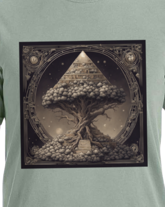 Pyramid World Tree Vintage T-Shirt