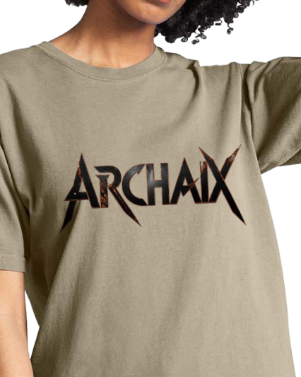 Archaix Black Jagged Vintage T-Shirt