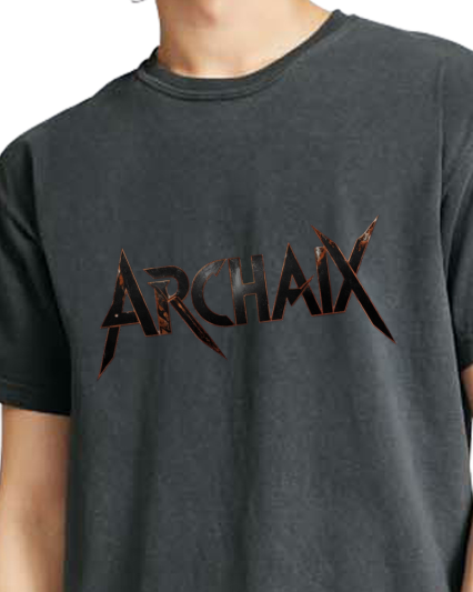 Archaix Black Jagged Vintage T-Shirt