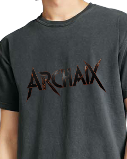 Archaix Black Jagged Vintage T-Shirt