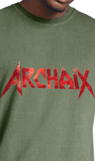Archaix Red Jagged Vintage T-Shirt