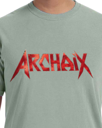Archaix Red Jagged Vintage T-Shirt