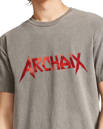 Archaix Red Jagged Vintage T-Shirt